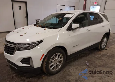 2022 Chevrolet Equinox Fwd Lt из США, поврежденный, VIN 3GNAXKEV7NL122145